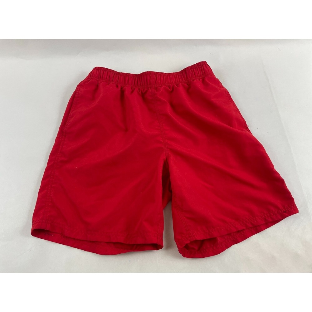 Basic Editions Shorts, Men's Size Small, Red, Swim Short Trunks, Lined
